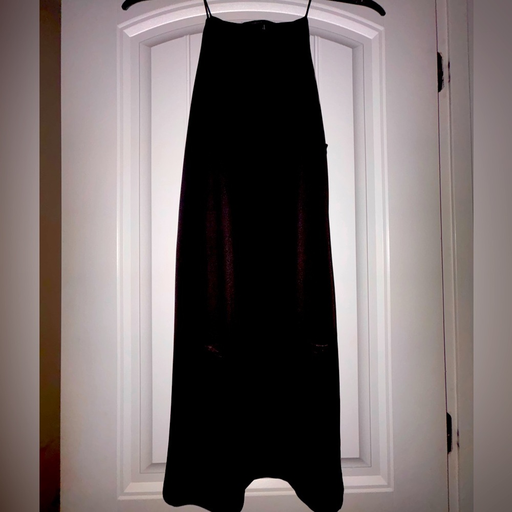 Black maxi cocktail dress